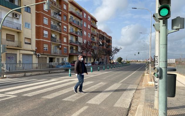 Camino de Moncada a la altura de Benifaraig