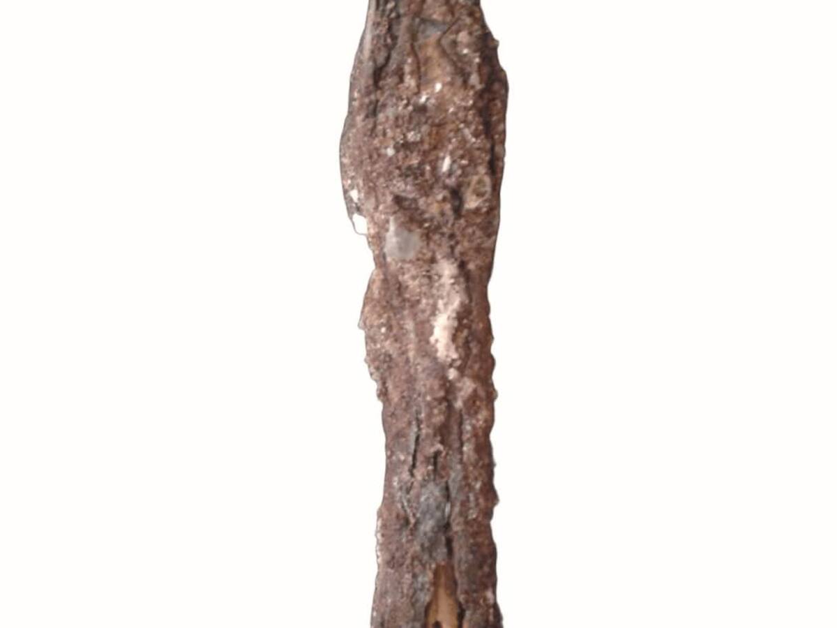 Una punta de proyectil de ballesta de la época medieval, objeto del mes del SEMAP