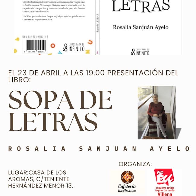 Cartel de la presentación del libro