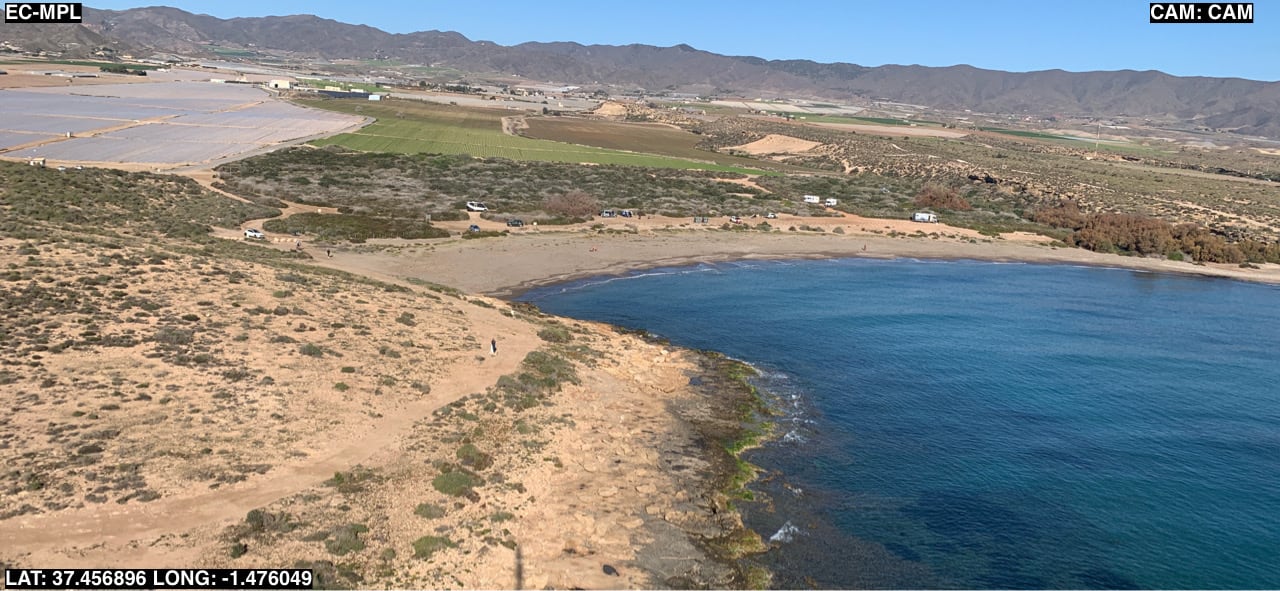 Vista panorámica de la playa de el Rafal