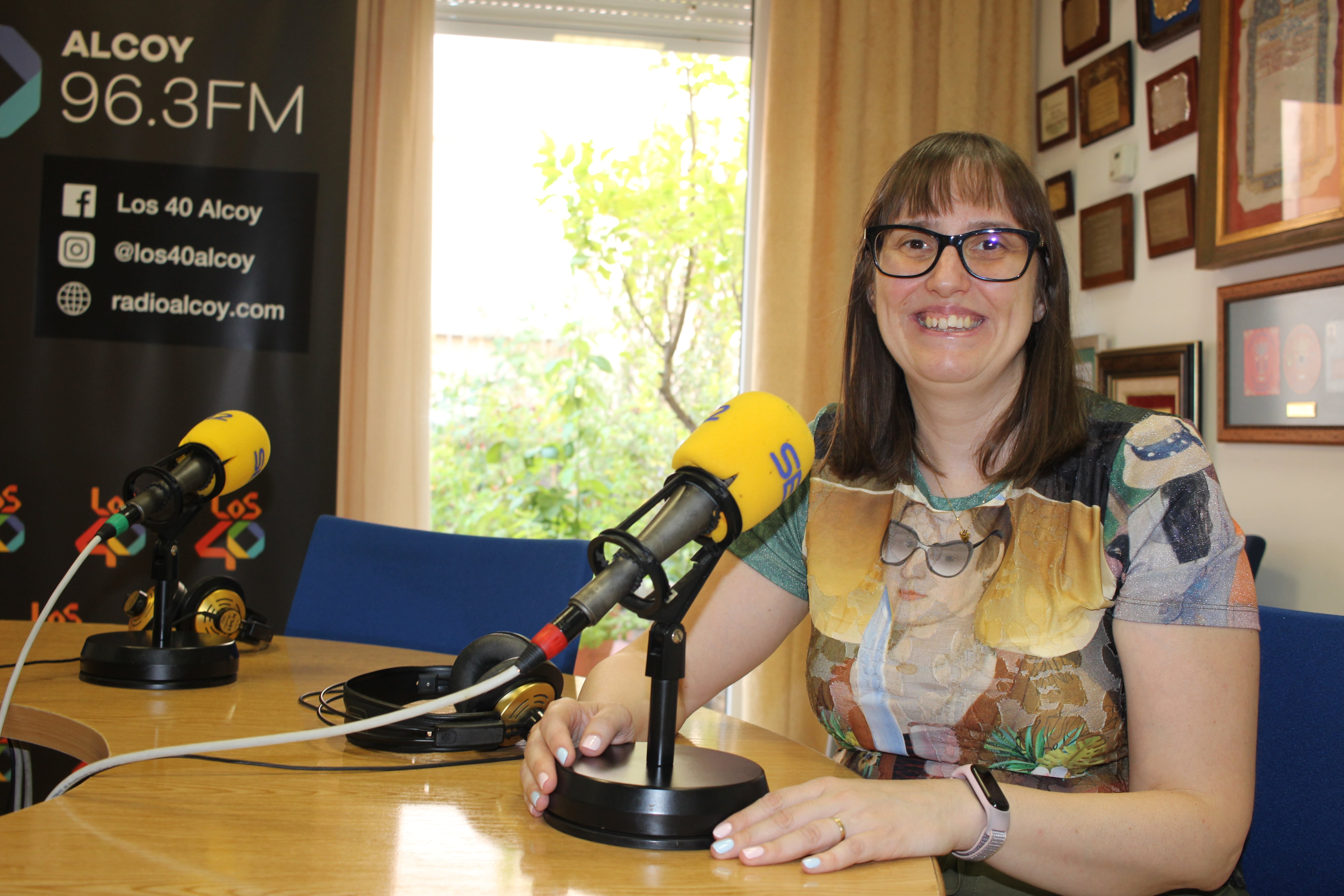 Elisa Beneyto en Radio Alcoy