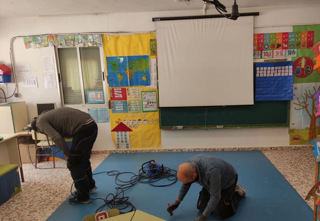 Algunos de los trabajos realizados en el colegio de Caudete