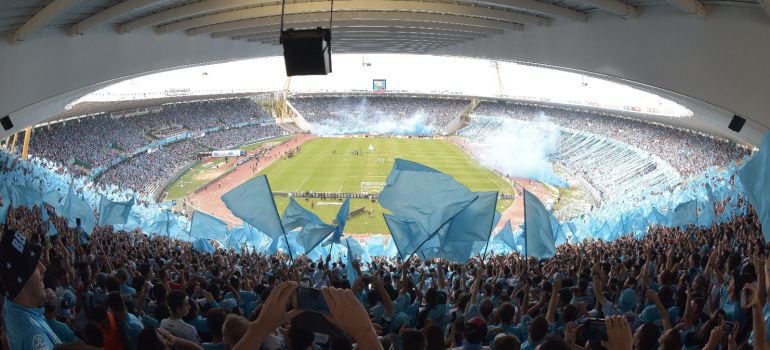 La afición de Belgrano, en una imagen publicada por el club en sus redes.