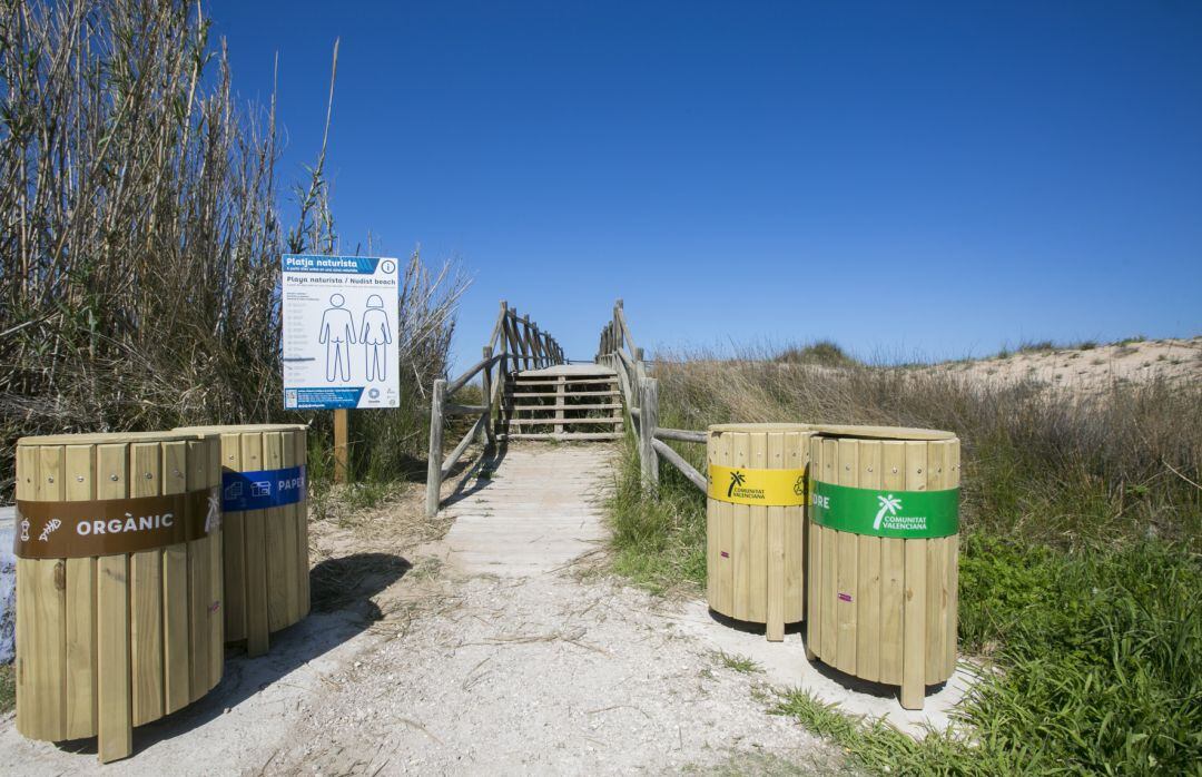 Mejoras en la playa de l'Auir de Gandia