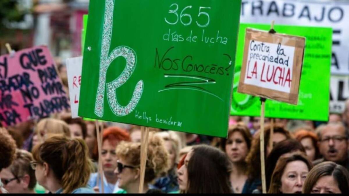 Las Kellys de Benidorm piden más valentía a los sindicatos para ir dos días a la huelga como en Ibiza y Formentera