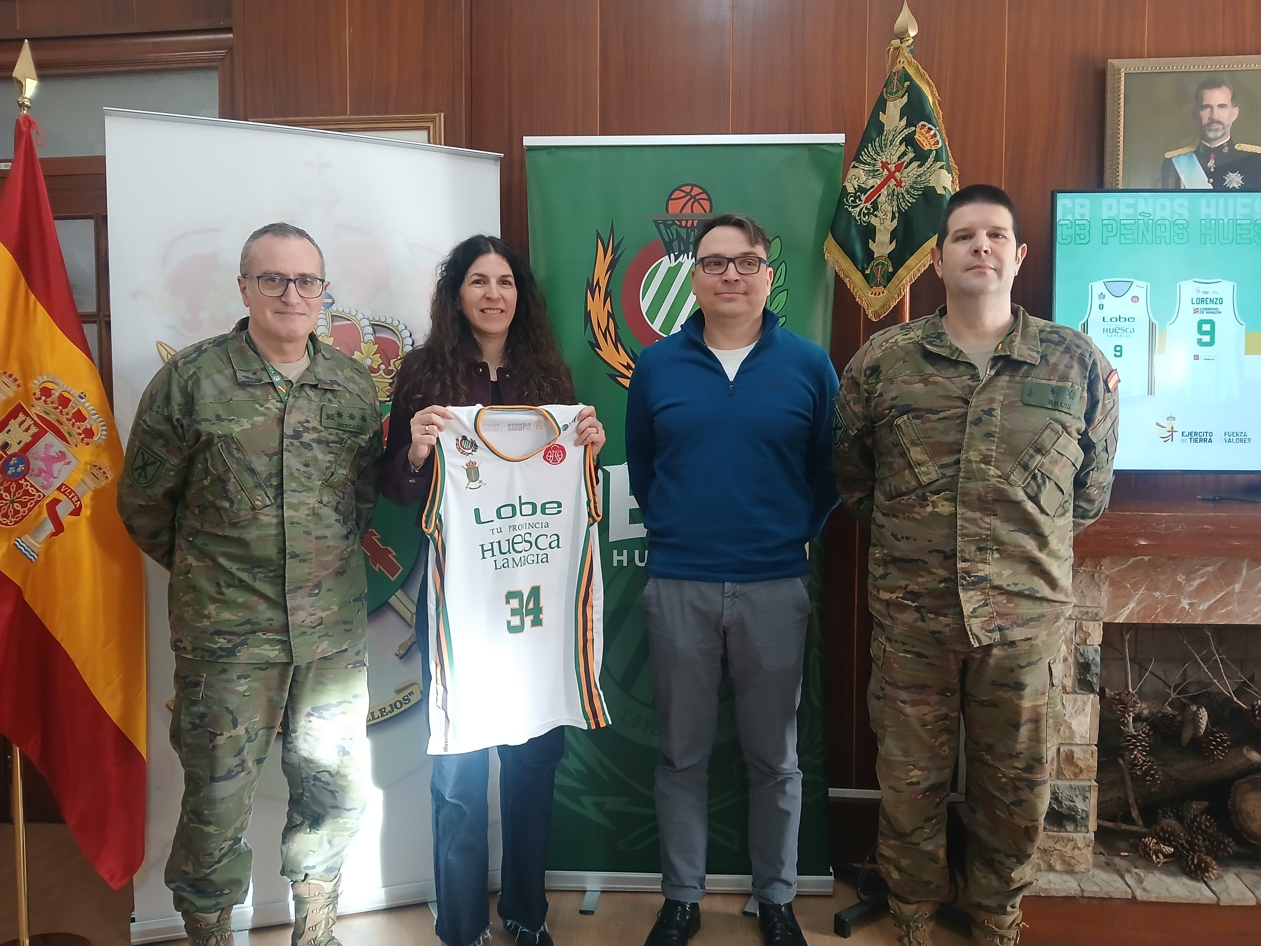 Fernando García Mercadal, Sara Comenge, Eduardo López y Raúl Bruis en la presentación de los actos