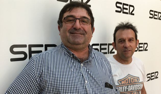 Pedro Moreno y Paco Guirao tras su paso por el programa Hoy por hoy