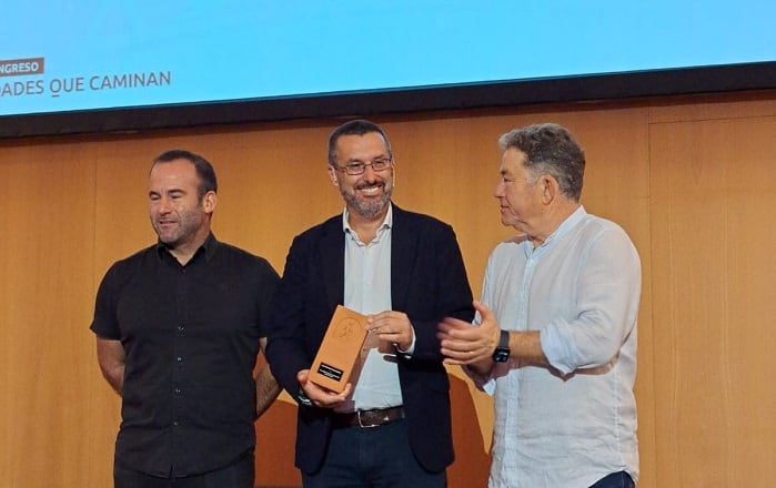 Entrega del reconocimiento en Pamplona