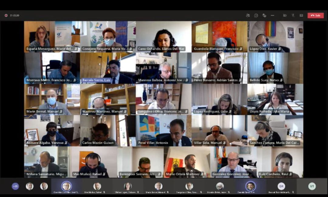 Sesión telemática del Pleno ordinario del mes de abril