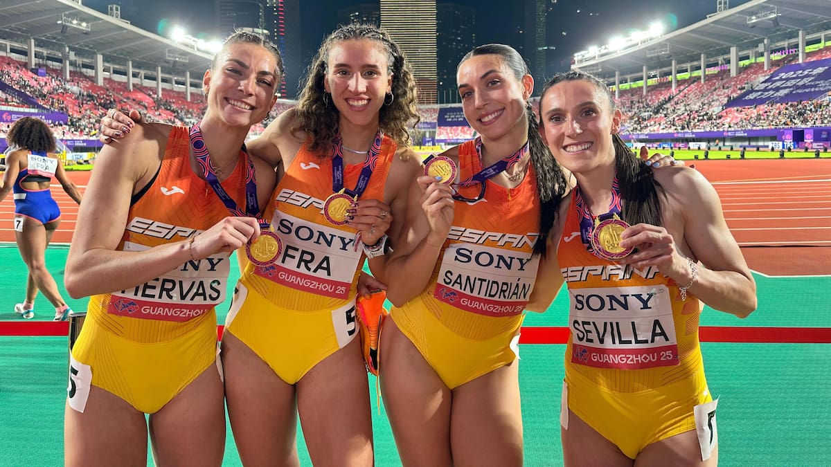 De entrenar por separado a ganar juntas: la historia de las campeonas del mundo de relevos
