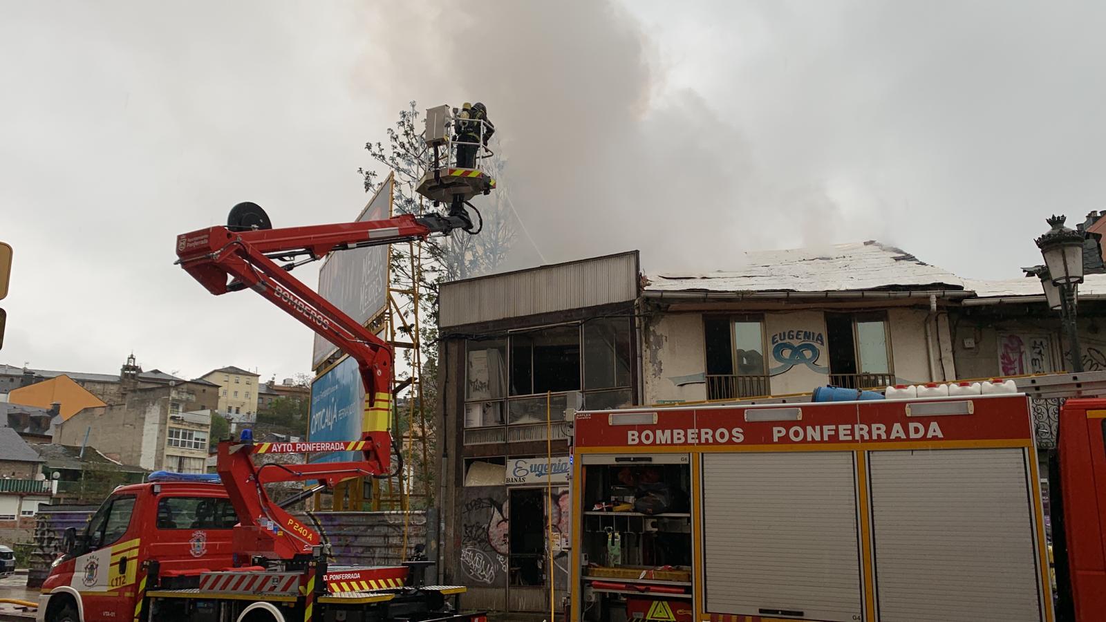 Intervención de los bomberos