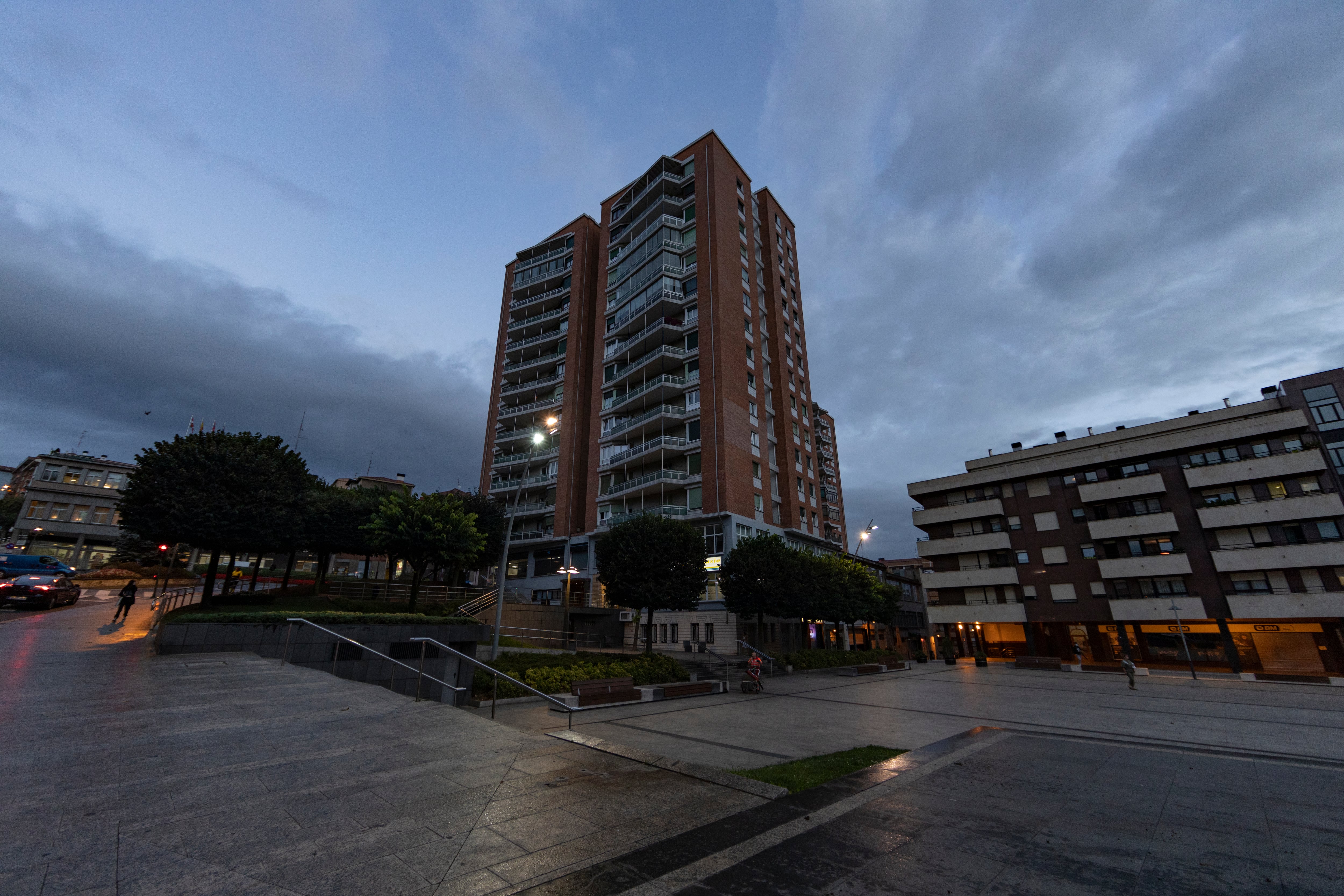 Basauri, Bizkaia, Spain, Sept. 9, 2021: Arizgoiti square in Basauri, Bilbao, Spain.