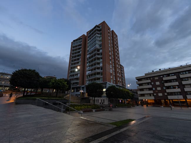 Basauri, Bizkaia, Spain, Sept. 9, 2021: Arizgoiti square in Basauri, Bilbao, Spain.