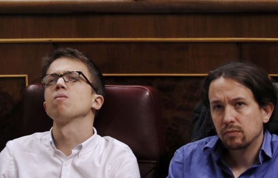 Iglesias y Errejón, en el Congreso