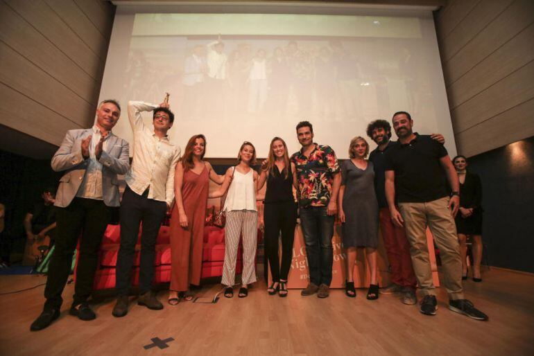 El equipo de la agencia de publicidad dianense Sapristi en la noche de la publicidad alicantina.