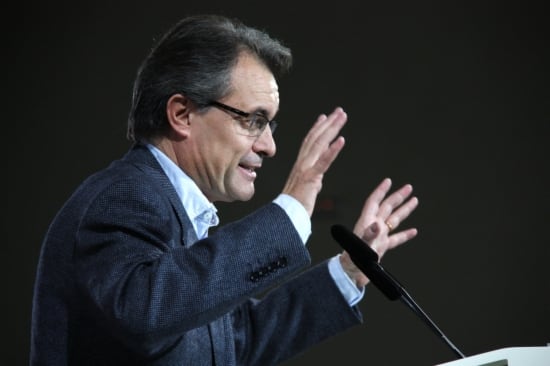 Artur Mas, al miting de Badalona