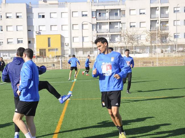 Carlos Sanjuán durante un entrenamiento en La Granja