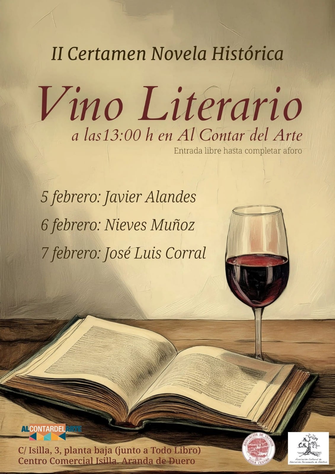 Cartel del Vino Literario