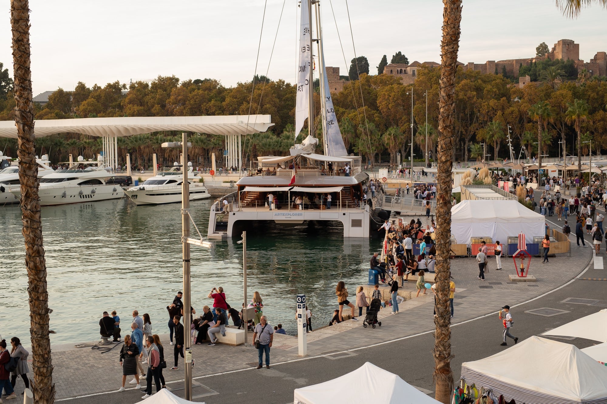 Un momento del evento en el puerto de Málaga