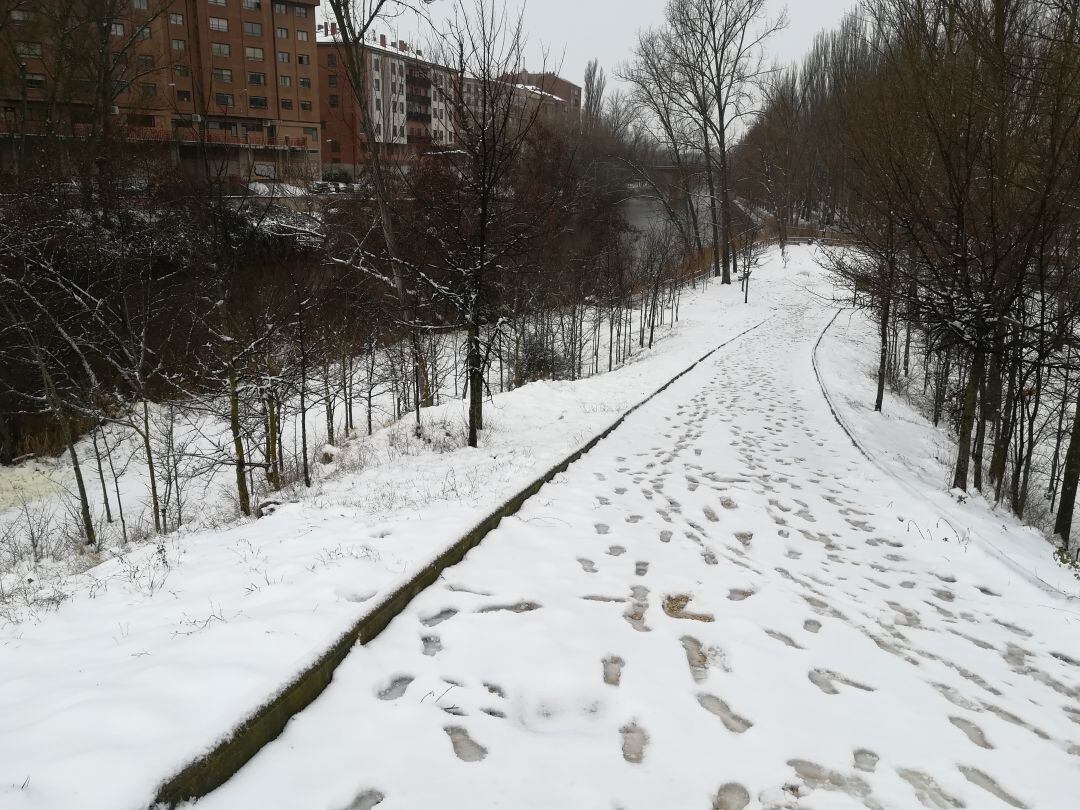 Imagen de archivo de nieve entre los ríos Duero y Arandilla en 2018