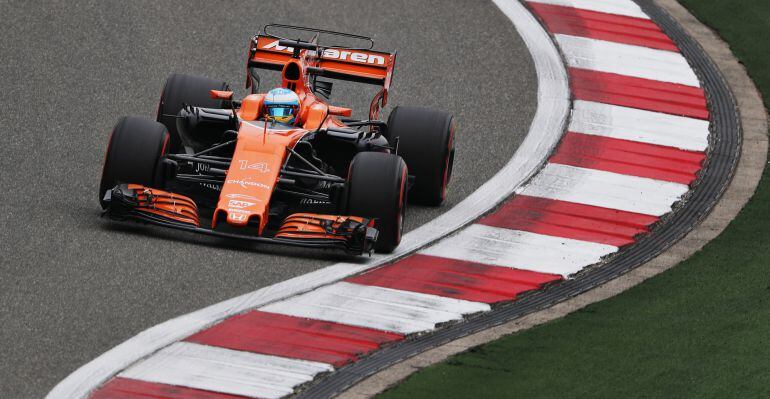 Fernando Alonso, en la calificación del GP de China.