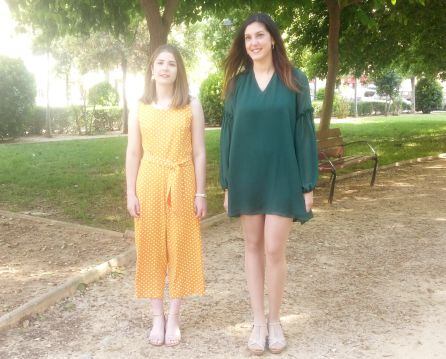 Las dos candidatas a Falleras Mayores de Dénia.