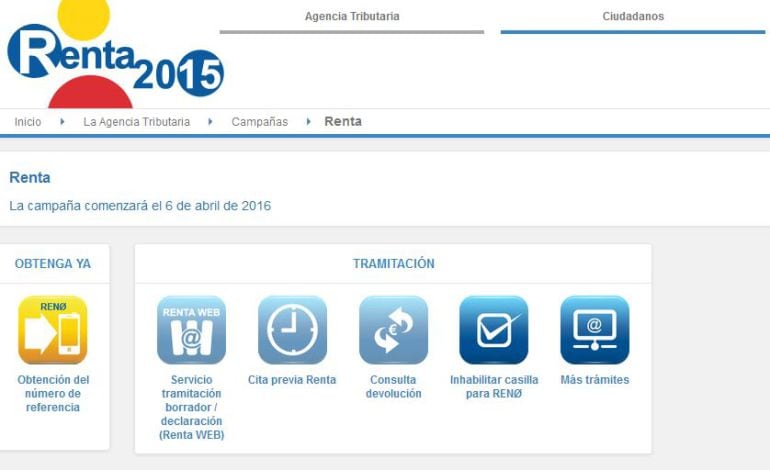 El próximo 6 de abril comienza, de forma telemática, la campaña de renta 2015, que incorpora como novedad el programa Renta Web que permite hacer la declaración desde móviles y tablets