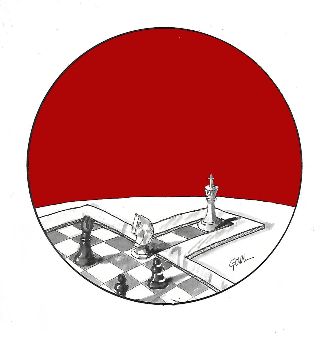 El tablero. Viñeta de Goval para Hoy por Hoy Córdoba.