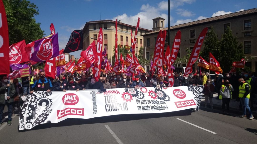 Manifestación en Zaragoza