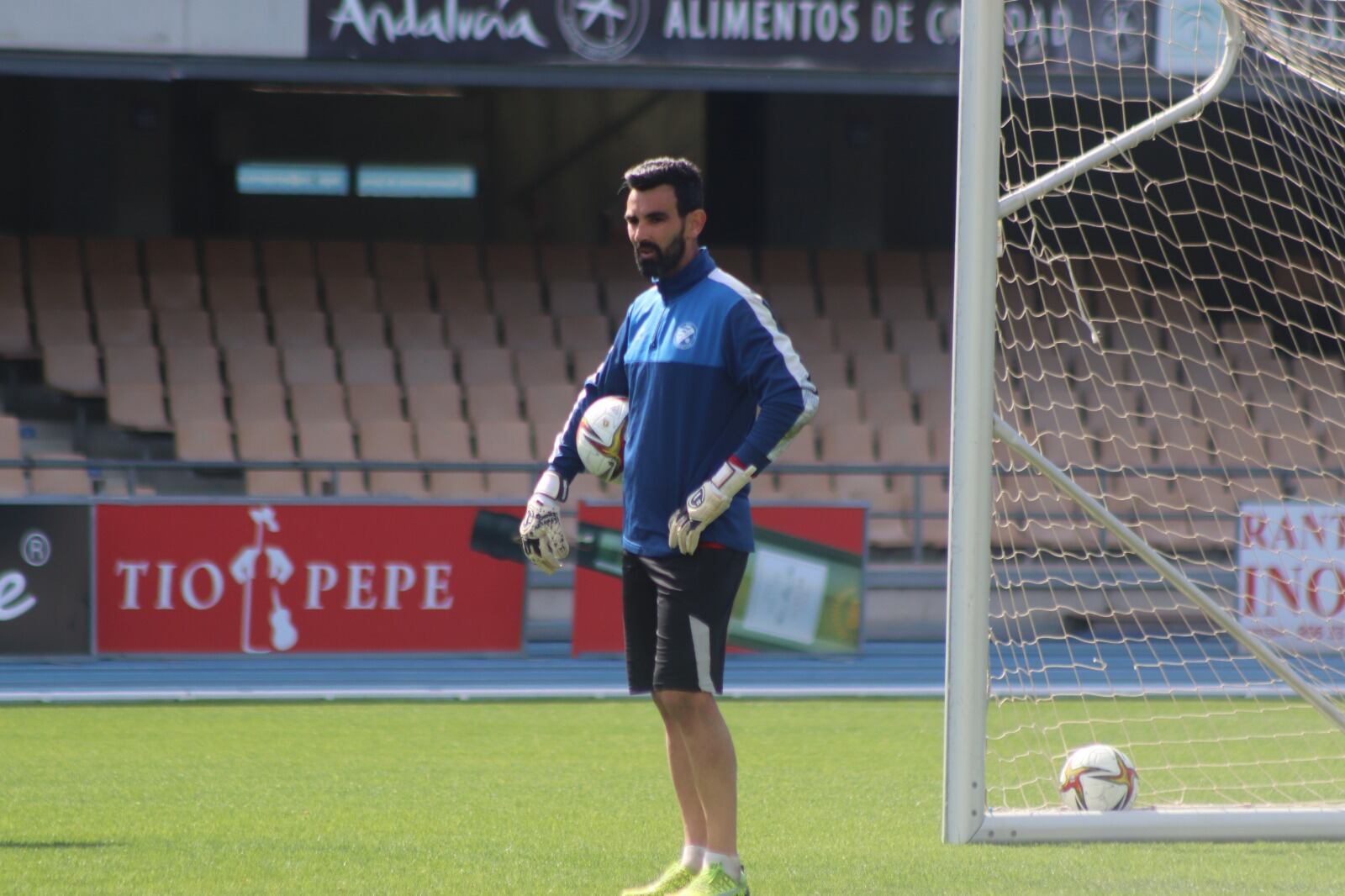 Camacho durante un entrenamiento en Chapín