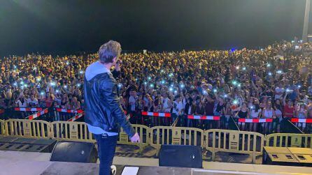 Carlos Baute en el Carnaval en la Playa de Maspamoon.