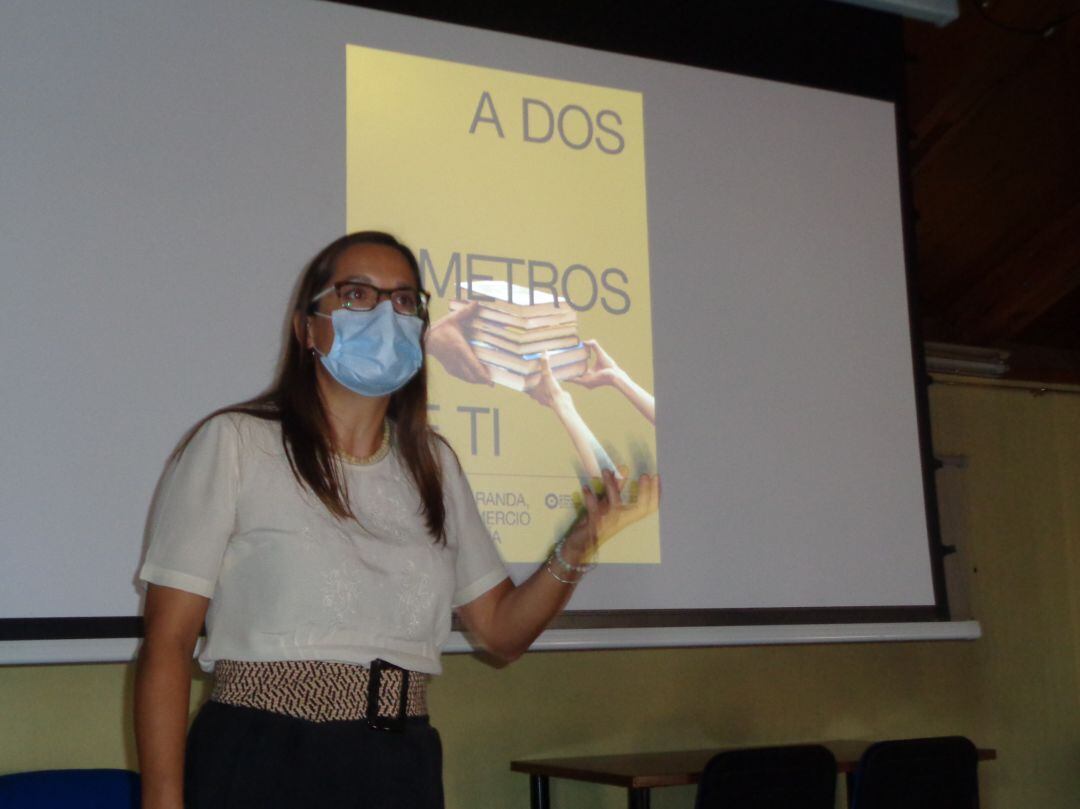 Imagen de archivo de la concejal Olga Maderuelo en la presentación de la campaña de apoyo al comercio local