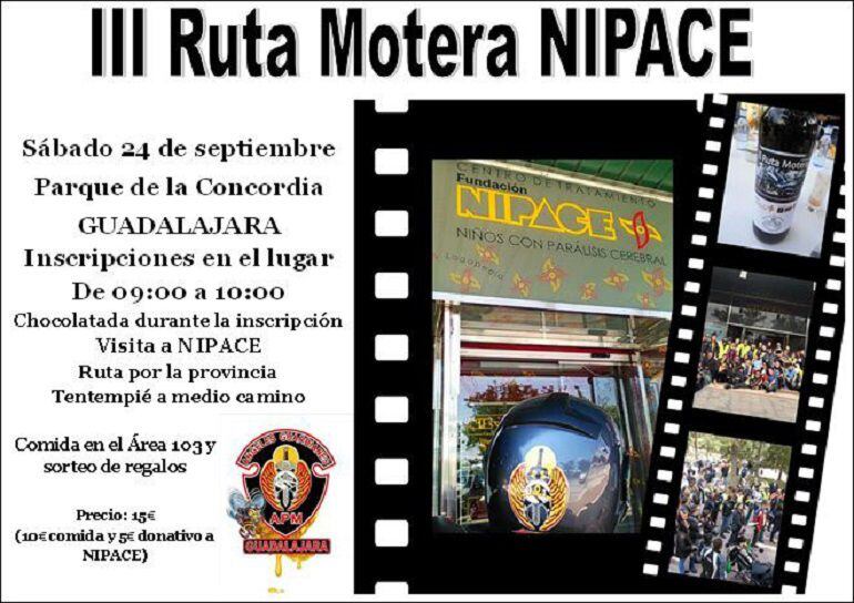 Cartel anunciador de la Ruta Motera