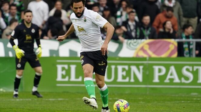 Germán, durante el partido contra el Andorra