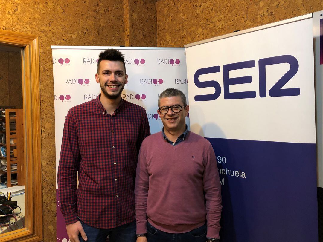 Pedro Tendero, alcalde de Motilla e Ignacio Gómez, concejal de Festejos.