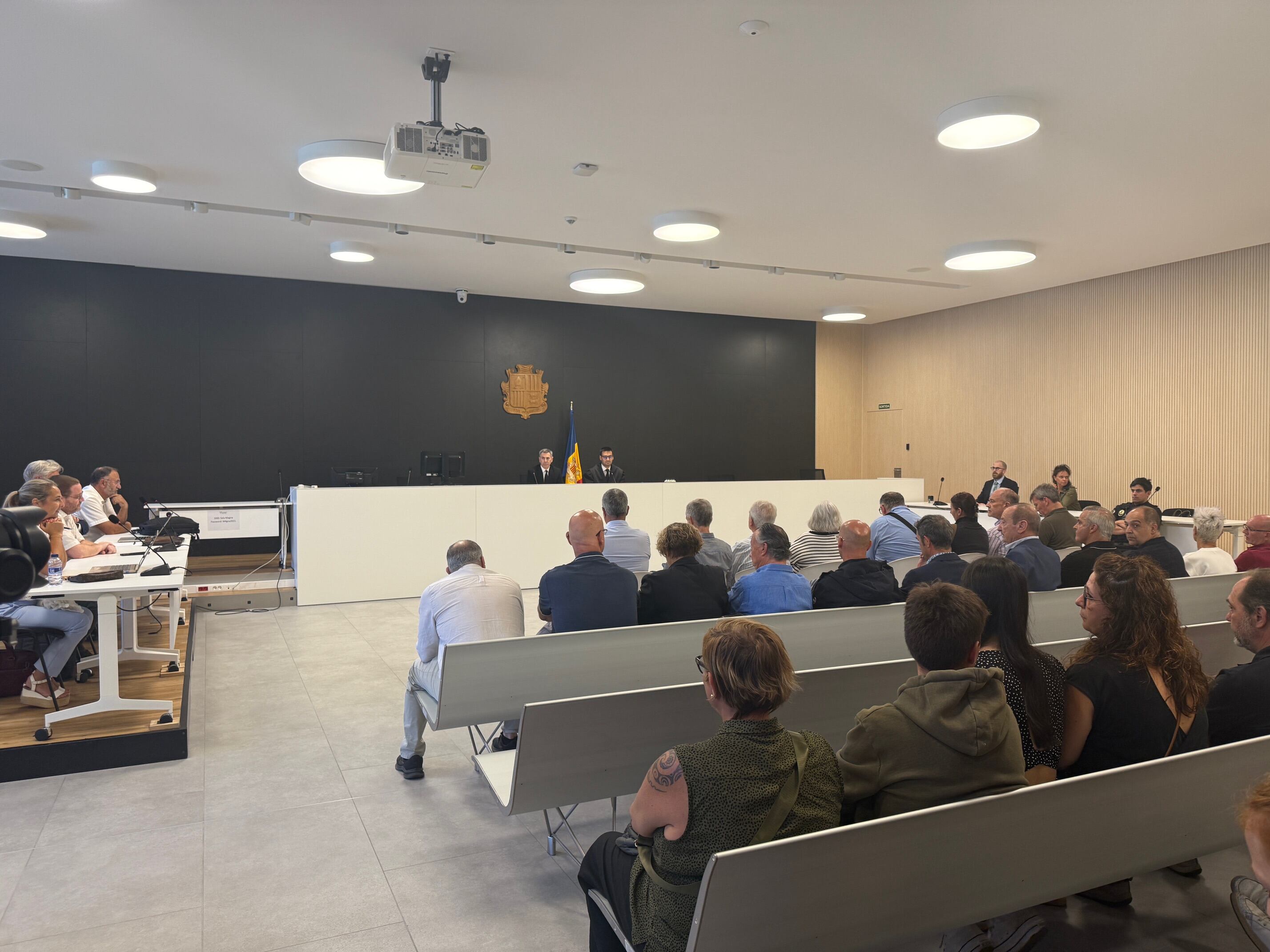 Lectura de la sentència de la primera causa BPA a la Sala Magna de la Seu de la Justícia.