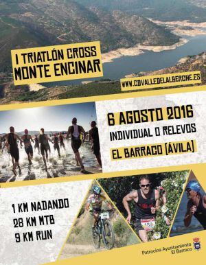 Cartel informativo I Triatlon Cross &quot;Monte Encinar&quot;