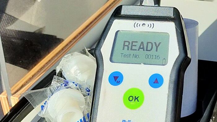 Etilómetro de la Policía