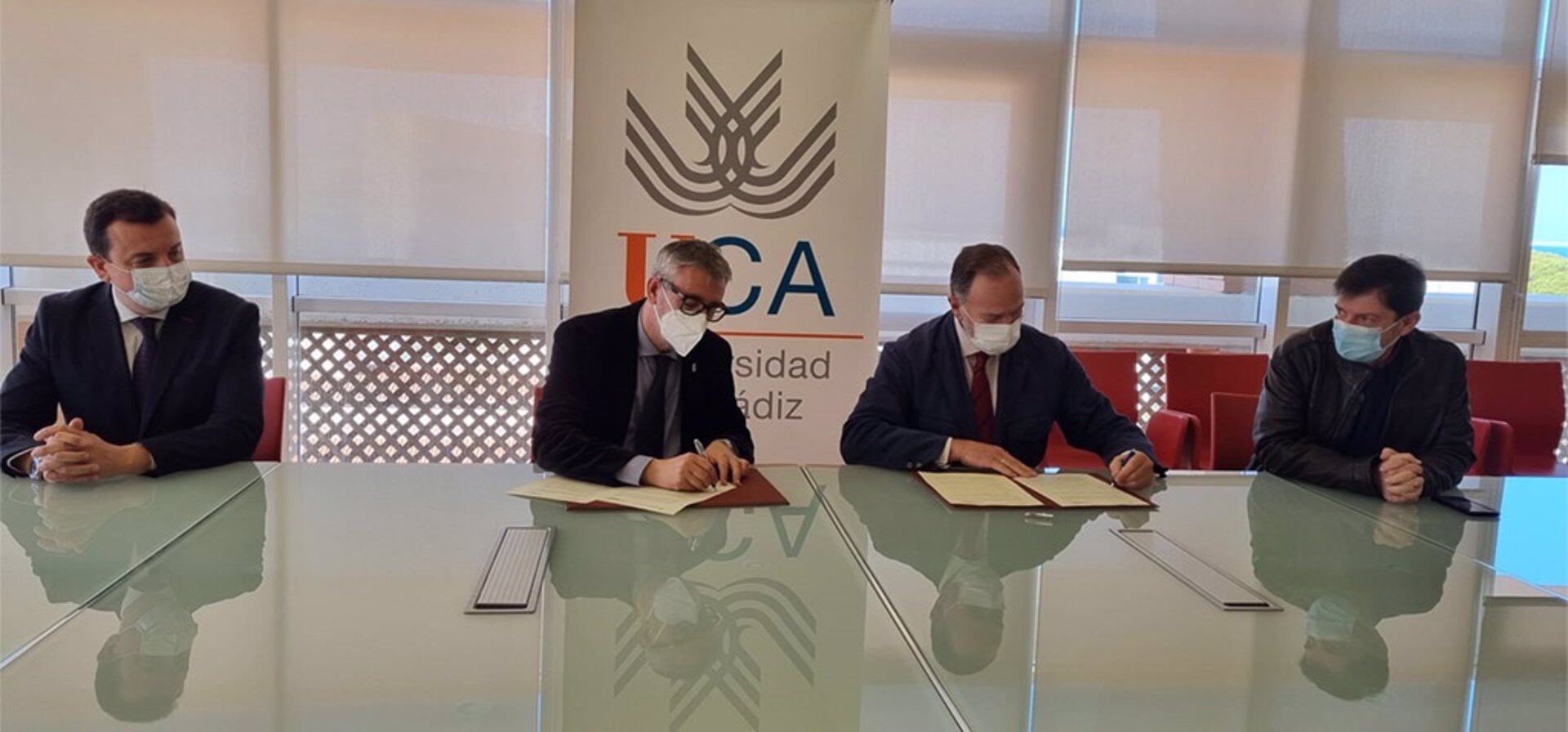 14-02-2022 Firma de convenio entre la Universidad de Cádiz y la Fundación Caja Rural del Sur para la Cátedra del Vino, Sociedad y Sostenibilidad.
SOCIEDAD ESPAÑA EUROPA ANDALUCÍA
UCA
