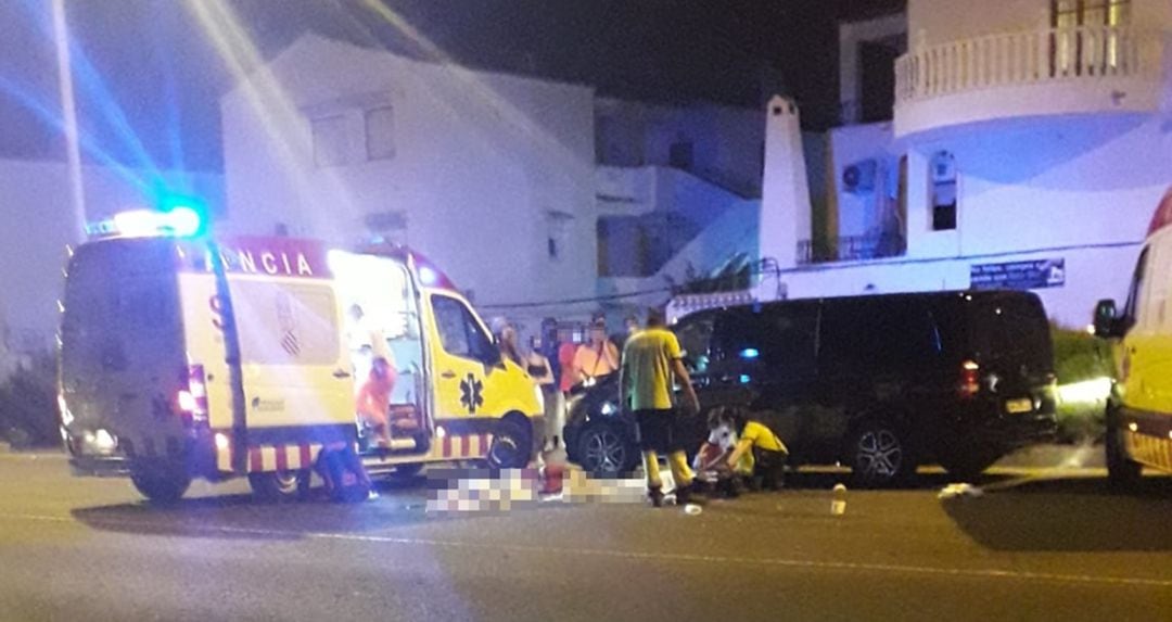 Imagen del suceso en la Avenida Desiderio Rodríguez en Torrevieja