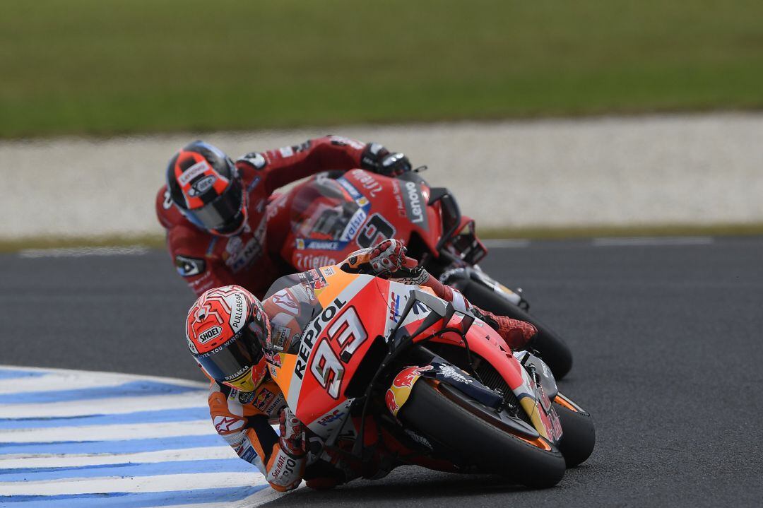 Márquez, durante el GP de Australia. 