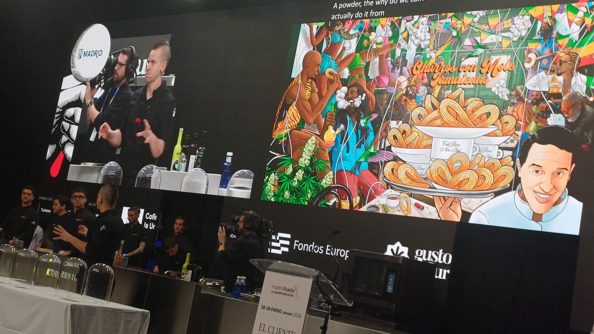 La cocina líquida de Dabiz Muñoz, en Madrid Fusión.