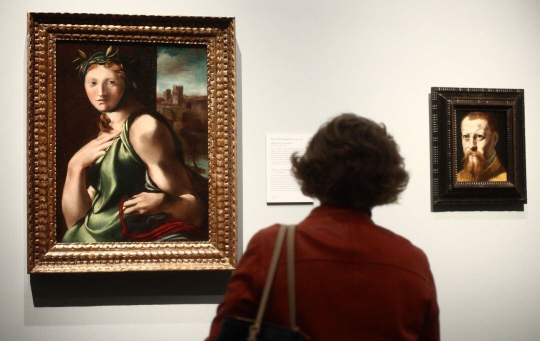 Algunas de las obras que componen la exposición &quot;El legado de Carmen Sánchez. La última lección&quot;, en el Museo del Prado, Madrid.