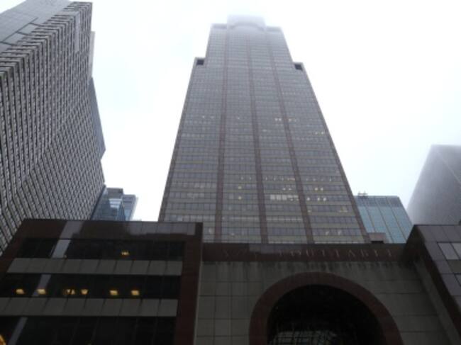 El edificio en el que ha tenido lugar el accidente del helicóptero