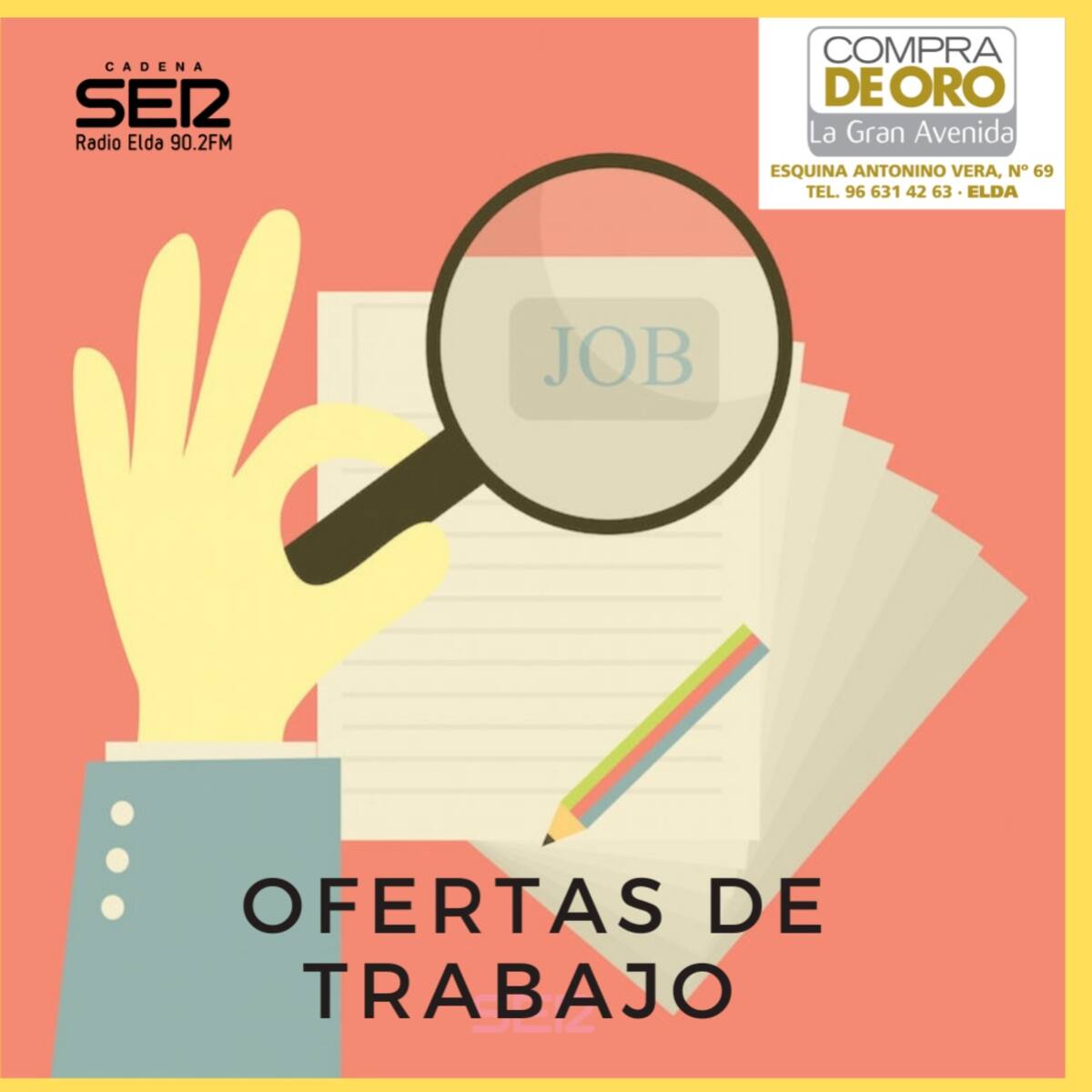 Ofertas de trabajo de Elda y comarca (27/25/2021)