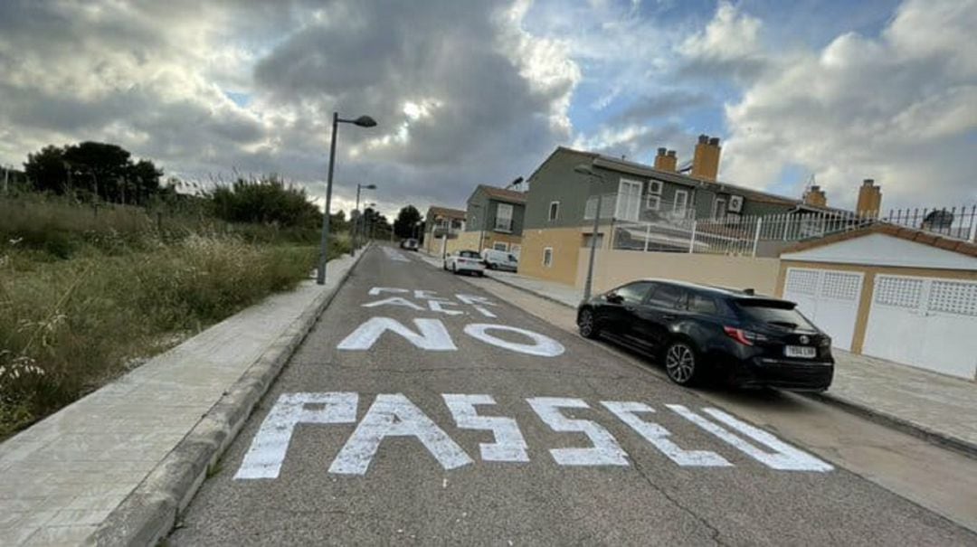 Zona de La Punta afectada por el acceso sur de la Ciudad Deportiva del Levante