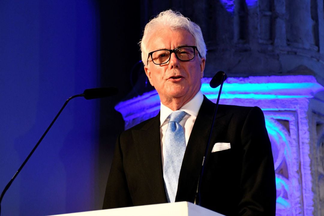 El escritor británico Ken Follett, durante su intervención en el festival de literatura Hay Festival que tiene lugar esta tarde en Segovia