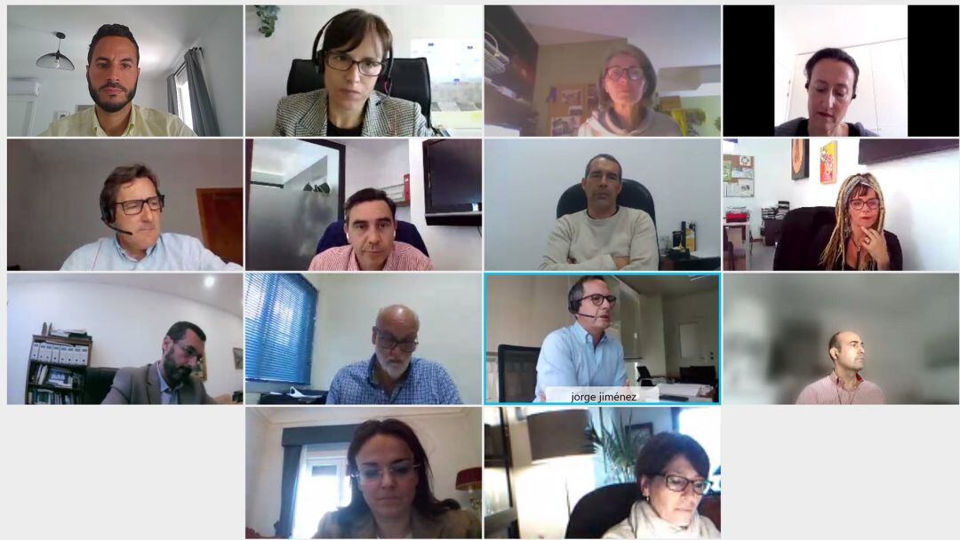 Un momento de la reunión.