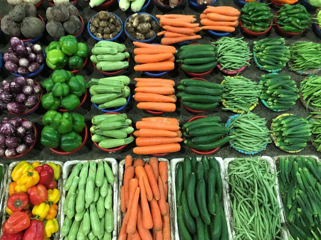 Verduras y hortalizas de huerta de proximidad.