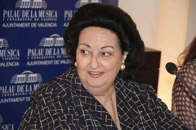 La soprano Montserrat Caballé